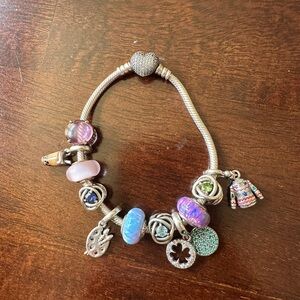 Pandora charm bracelet- colorful set 🌈💕